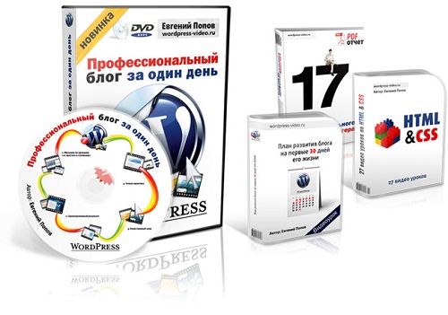 Видеокурс "Wordpress – профессиональный блог за один день" + Бонусы wordpress Видеокурсы